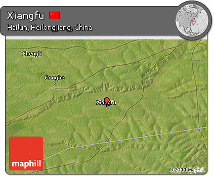 Satellite 3D Map of Xiangfu