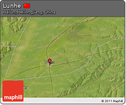 Satellite 3D Map of Lunhe