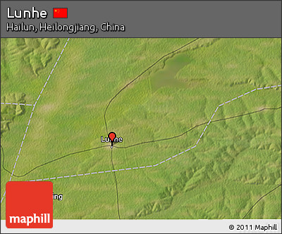 Satellite 3D Map of Lunhe