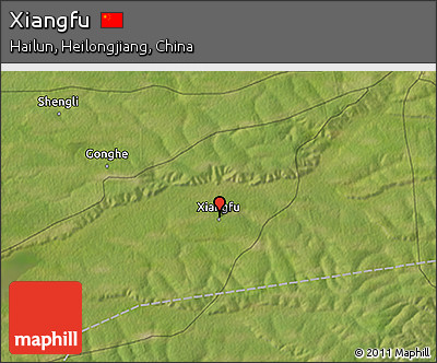 Satellite 3D Map of Xiangfu