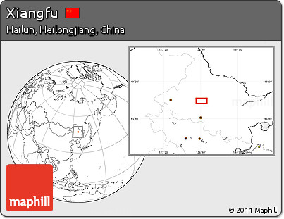 Blank Location Map of Xiangfu