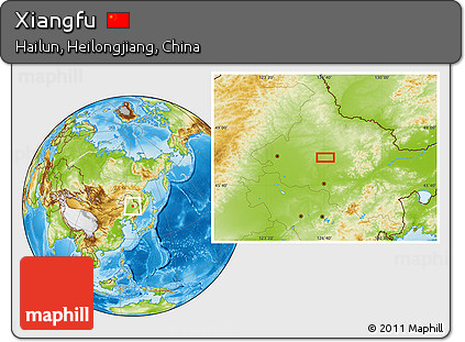 Physical Location Map of Xiangfu