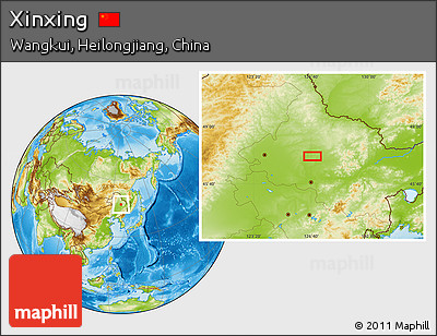 Physical Location Map of Xinxing