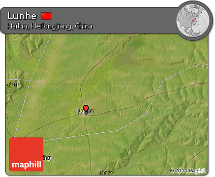 Satellite Map of Lunhe