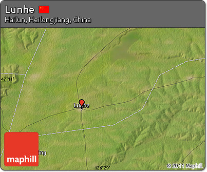 Satellite Map of Lunhe