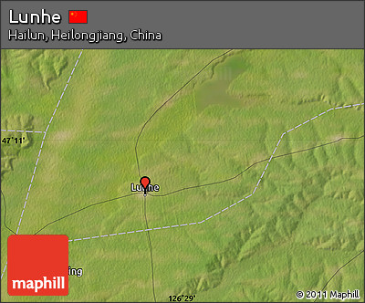Satellite Map of Lunhe