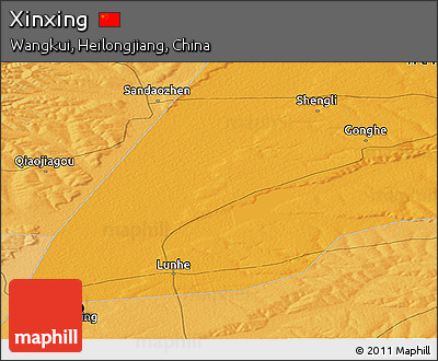Political Panoramic Map of Xinxing