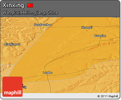 Political Panoramic Map of Xinxing