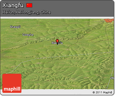Satellite Panoramic Map of Xiangfu