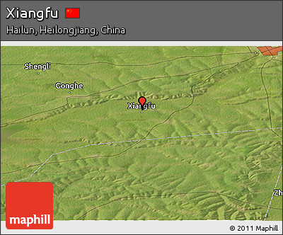 Satellite Panoramic Map of Xiangfu