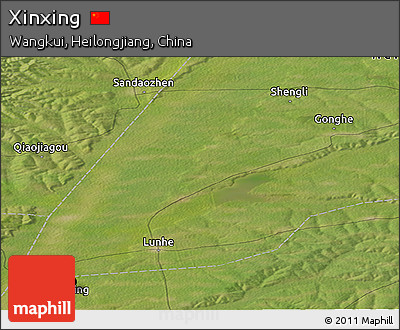 Satellite Panoramic Map of Xinxing