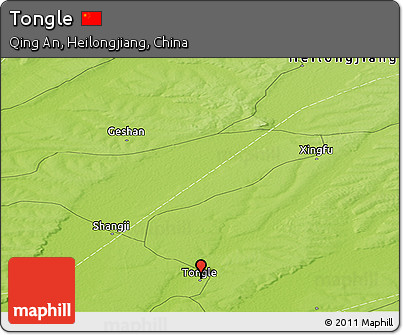 Physical Panoramic Map of Tongle