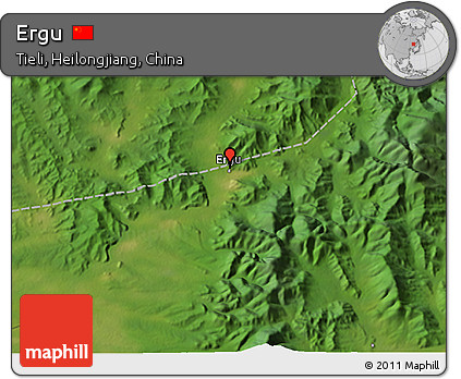 Satellite 3D Map of Ergu