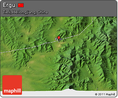 Satellite 3D Map of Ergu