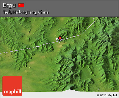 Satellite 3D Map of Ergu