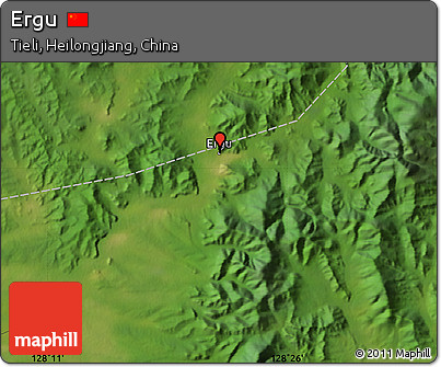 Satellite Map of Ergu
