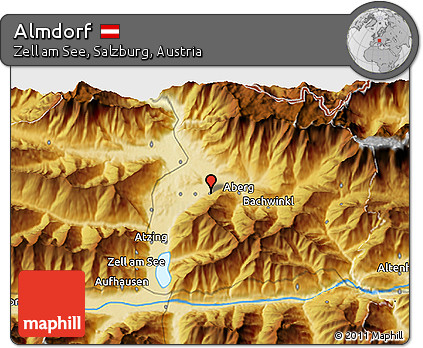 Physical 3D Map of Almdorf
