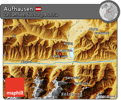 Physical 3D Map of Aufhausen