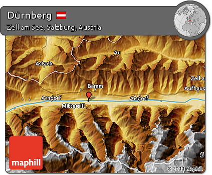 Physical 3D Map of Dürnberg