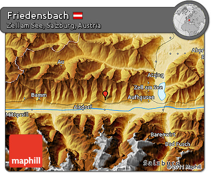 Physical 3D Map of Friedensbach