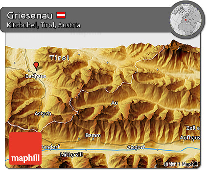 Physical 3D Map of Griesenau