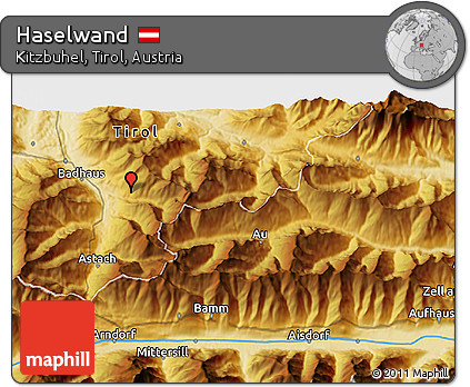 Physical 3D Map of Haselwand
