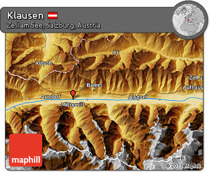 Physical 3D Map of Klausen