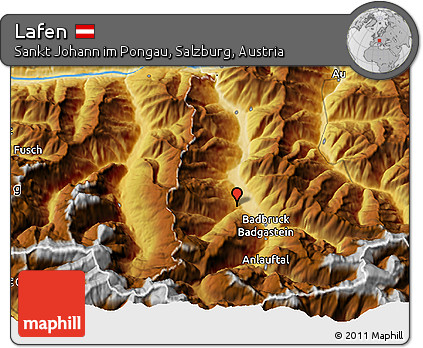 Physical 3D Map of Lafen