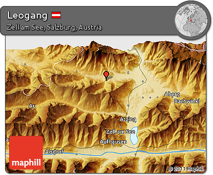 Physical 3D Map of Leogang