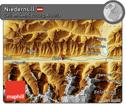 Physical 3D Map of Niedernsill