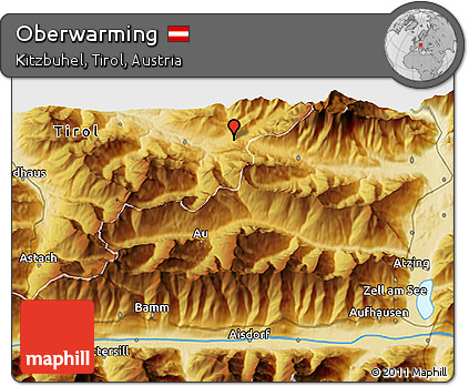 Physical 3D Map of Oberwarming