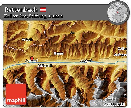 Physical 3D Map of Rettenbach