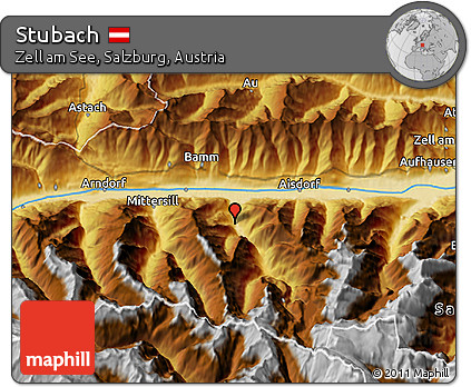 Physical 3D Map of Stubach