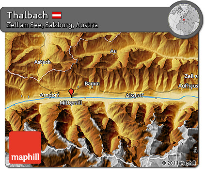 Physical 3D Map of Thalbach