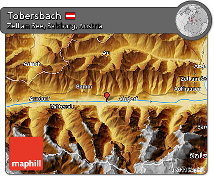 Physical 3D Map of Tobersbach