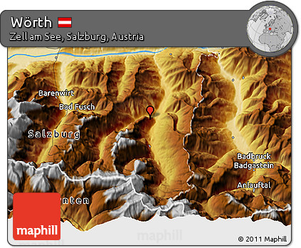 Physical 3D Map of Wörth
