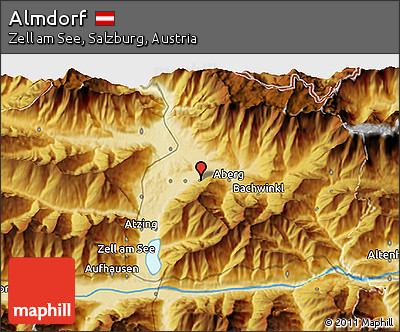 Physical 3D Map of Almdorf