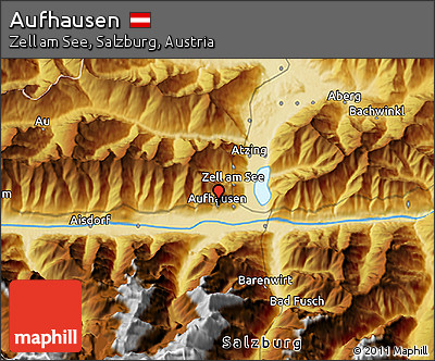 Physical 3D Map of Aufhausen