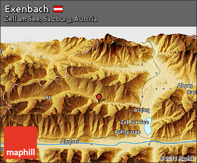 Physical 3D Map of Exenbach