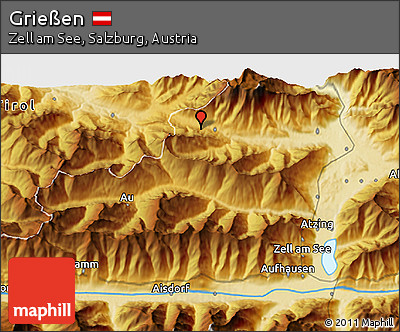 Physical 3D Map of Grießen