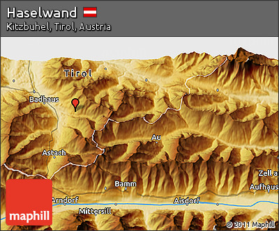 Physical 3D Map of Haselwand