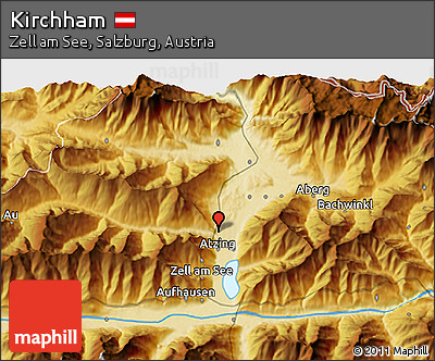 Physical 3D Map of Kirchham
