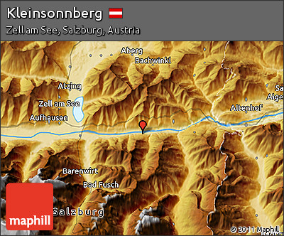 Physical 3D Map of Kleinsonnberg