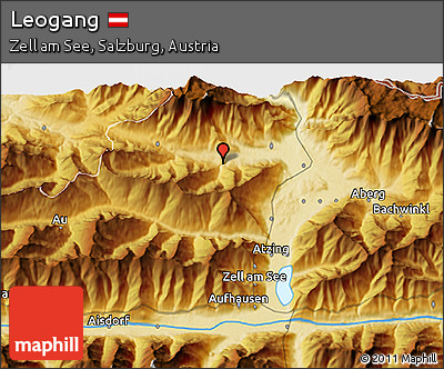 Physical 3D Map of Leogang