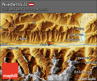 Physical 3D Map of Niedernsill