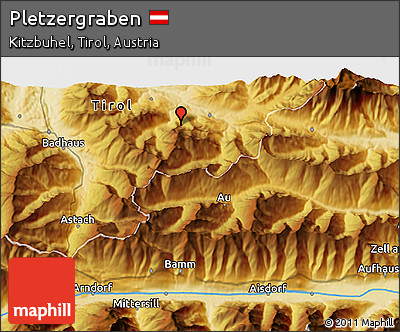 Physical 3D Map of Pletzergraben