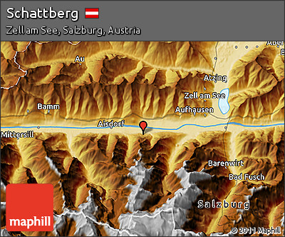 Physical 3D Map of Schattberg