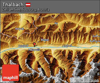 Physical 3D Map of Thalbach