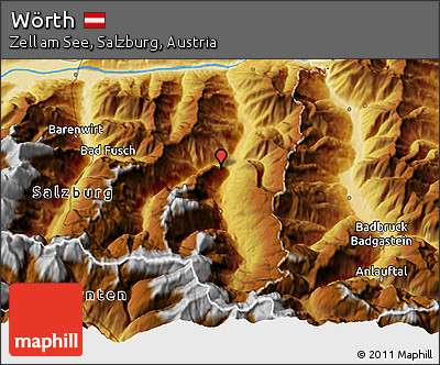 Physical 3D Map of Wörth