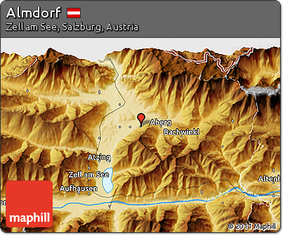 Physical 3D Map of Almdorf